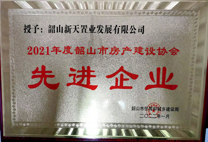 新天置業(yè)-2021年度先進(jìn)企業(yè)