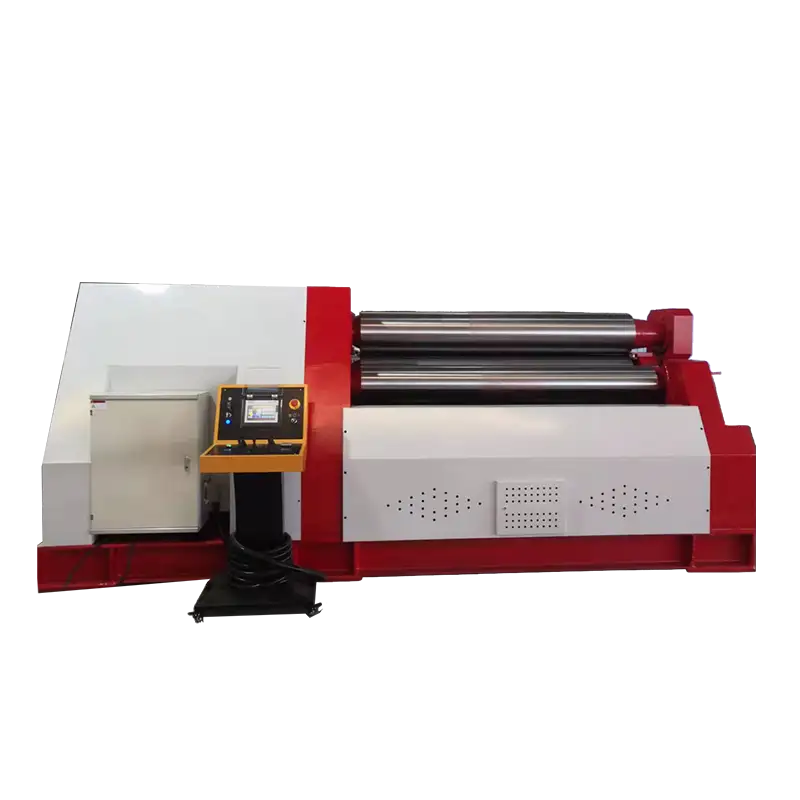 W12CNC全數(shù)控斜線四輥卷板機