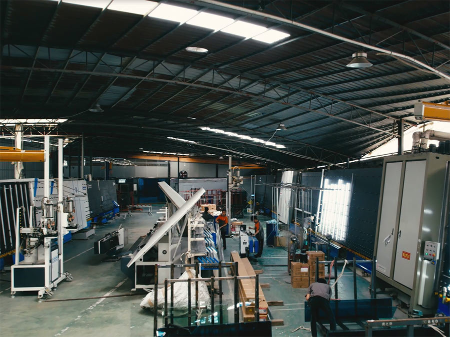 Four Fully Automated Insulated Glass Production Lines Four Fully Automated Insulated Glass Production Lines