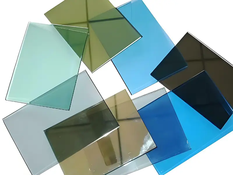 Heat-reflective coated glass