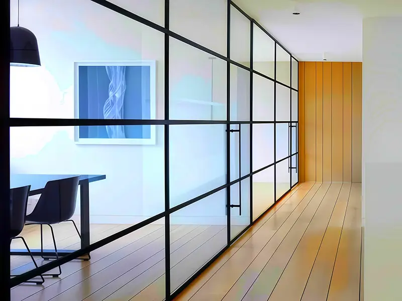Glass partition