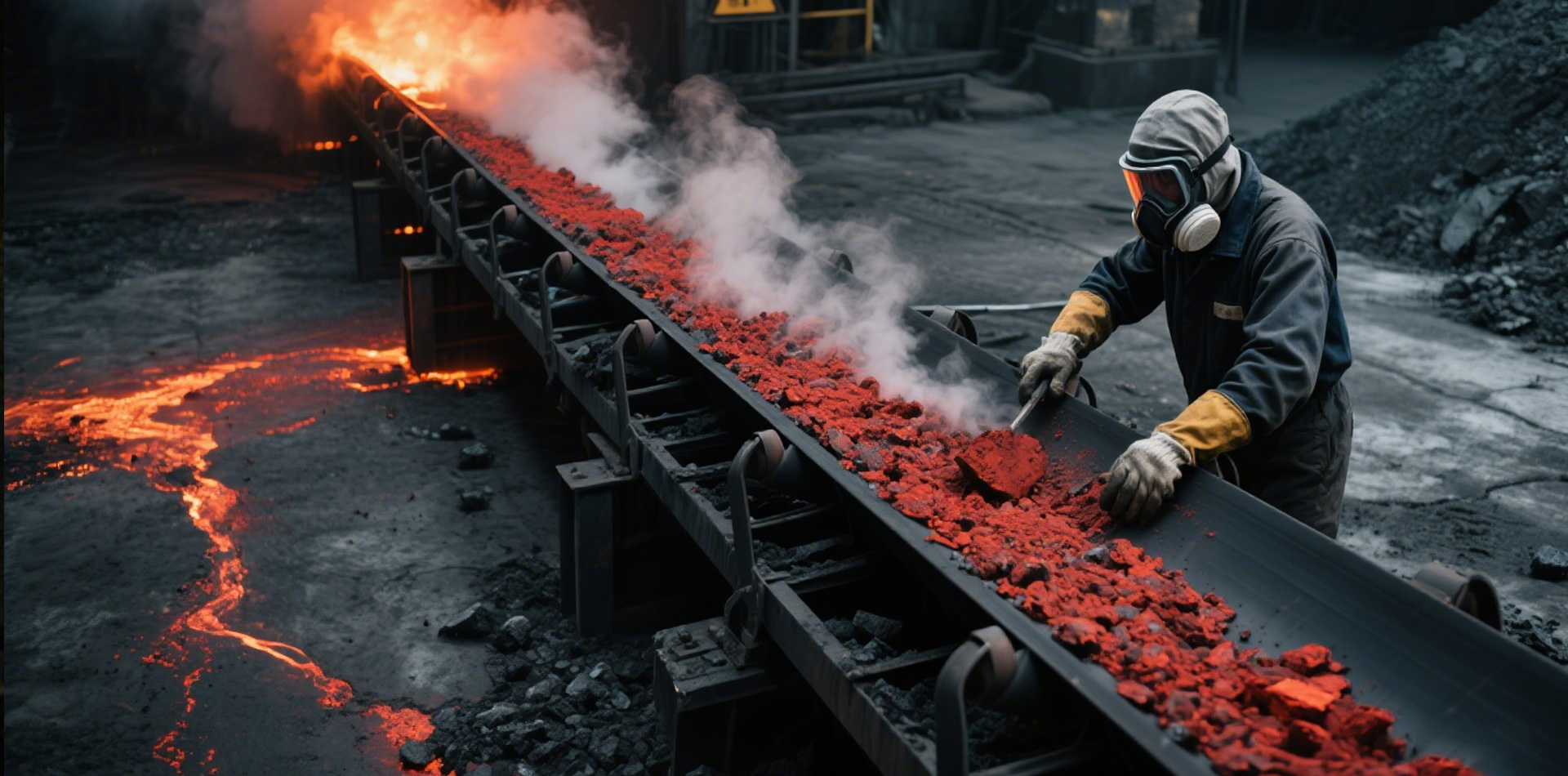 What is a heat-resistant conveyor belt