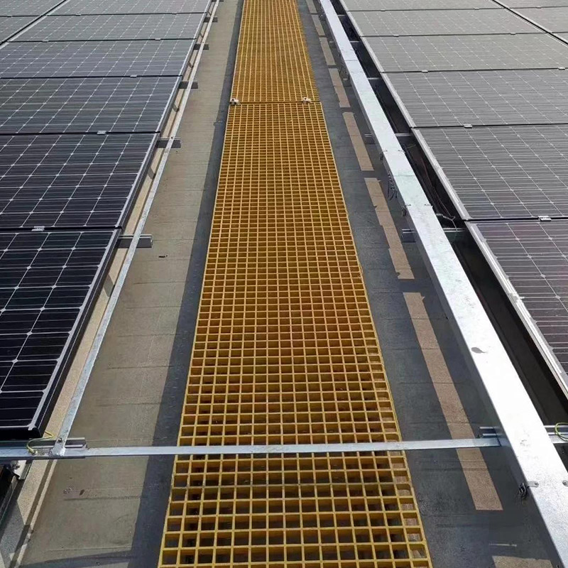 FRP Grating for Solar Project Walkway