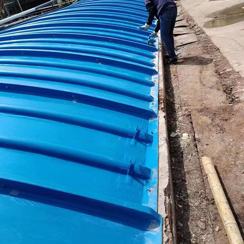 FRP Arched Covers For Waste Gas Recovery Sewage Pool