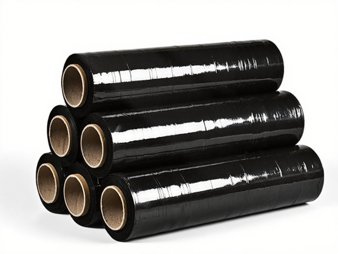 Black stretch film