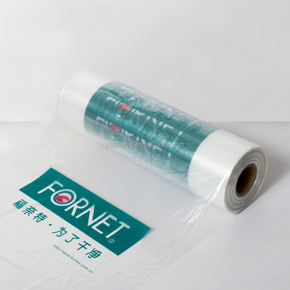 Polyethylene film dry plastic bags for dry cleaners