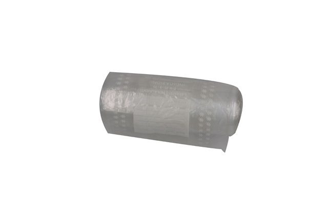 Transparent roll food bag (white printing stars)