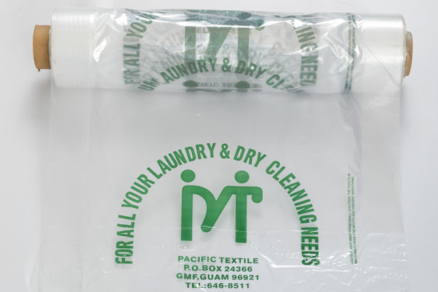 Transparent green printing regular packaging roll