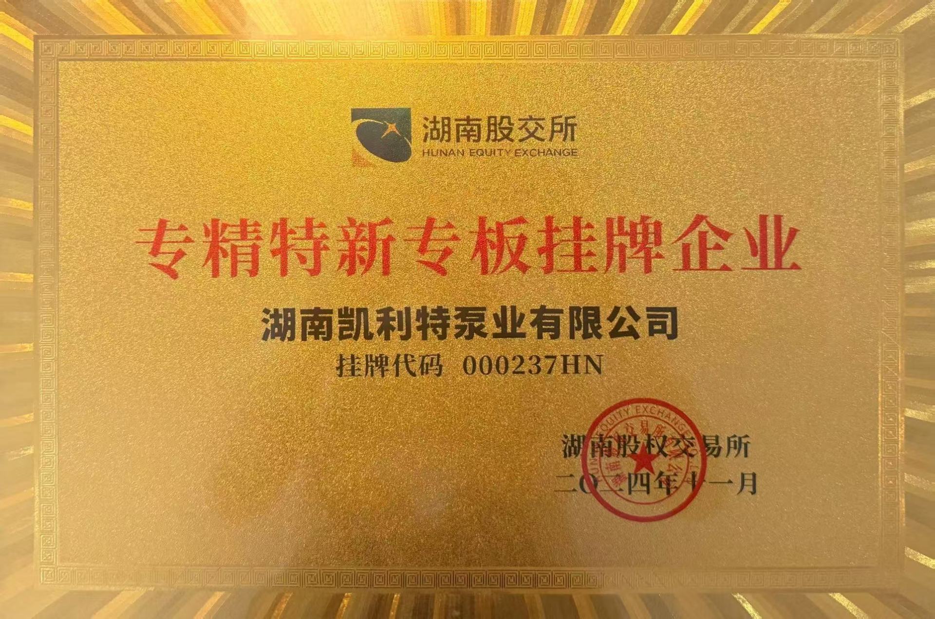 专精特新专版挂牌企业