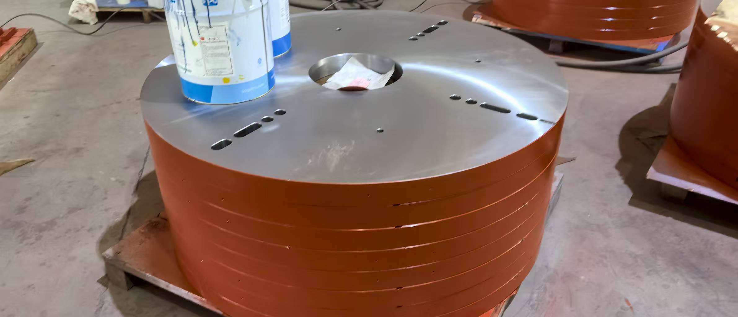 YWKE Press platen Dia 1422 x 60mm for Rubber tire industry presses machine