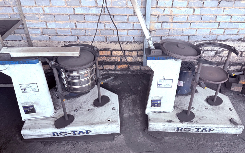 Taylor sieve strength particle size