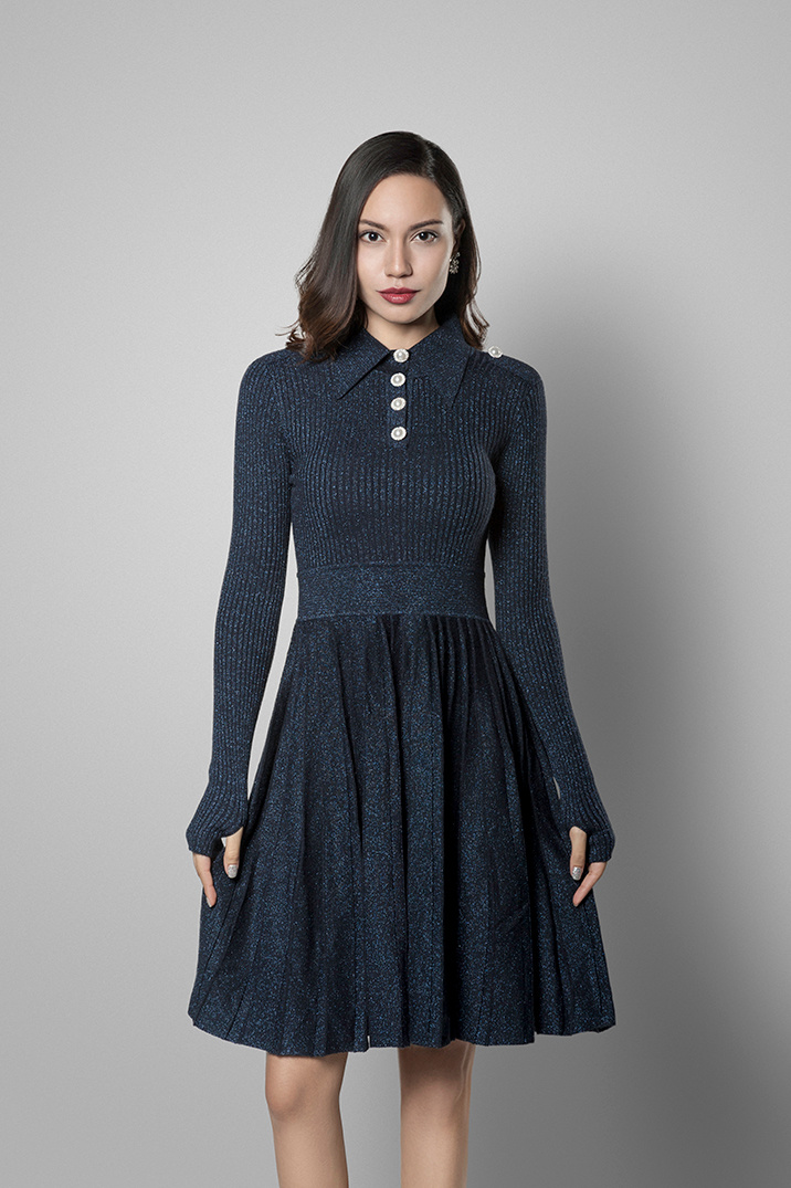 JACQUARD DRESS