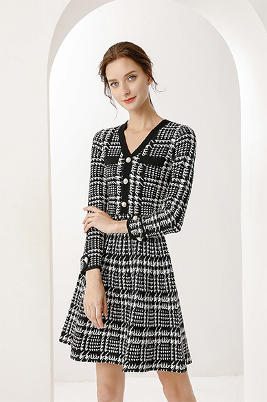 JACQUARD DRESS