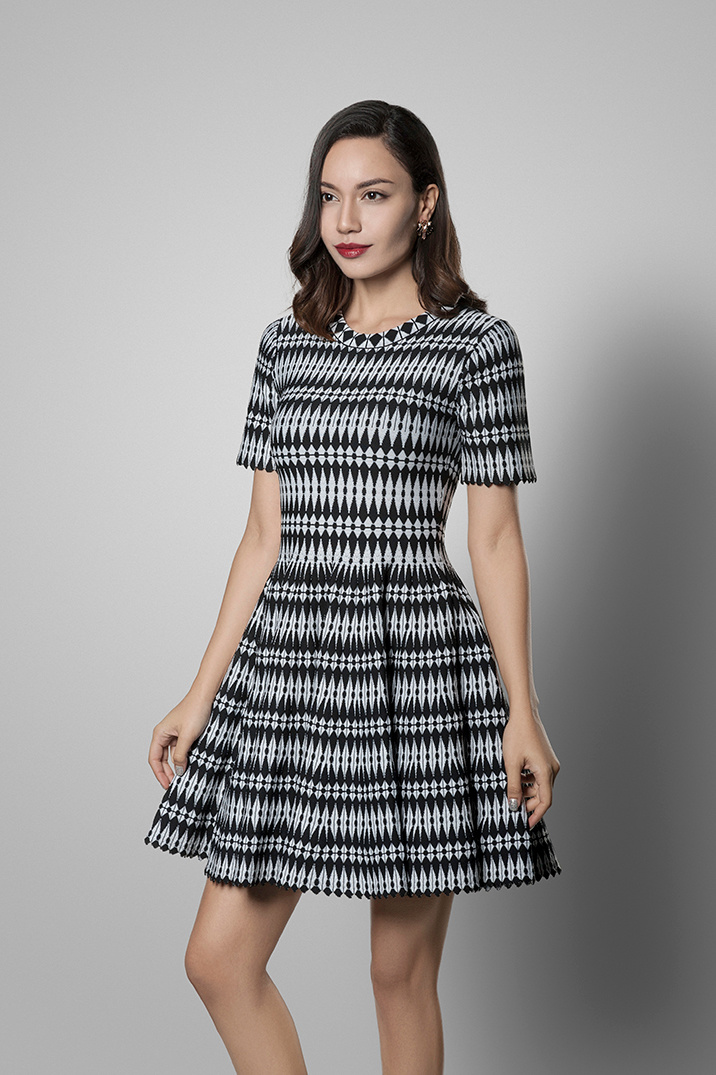 JACQUARD DRESS