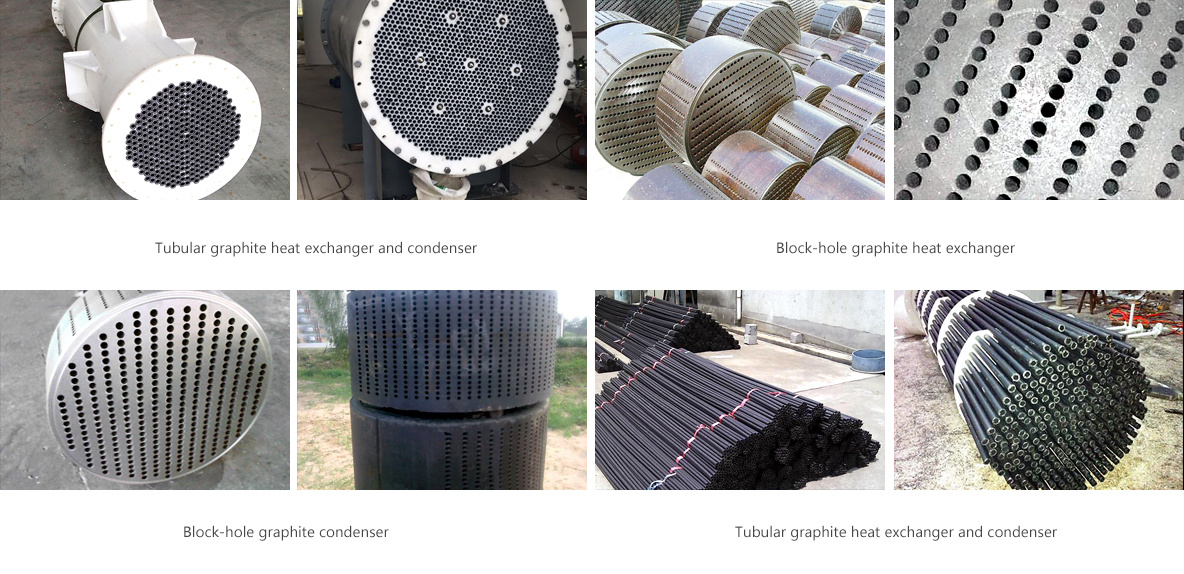 Graphite heat exchanger condenser characteristics