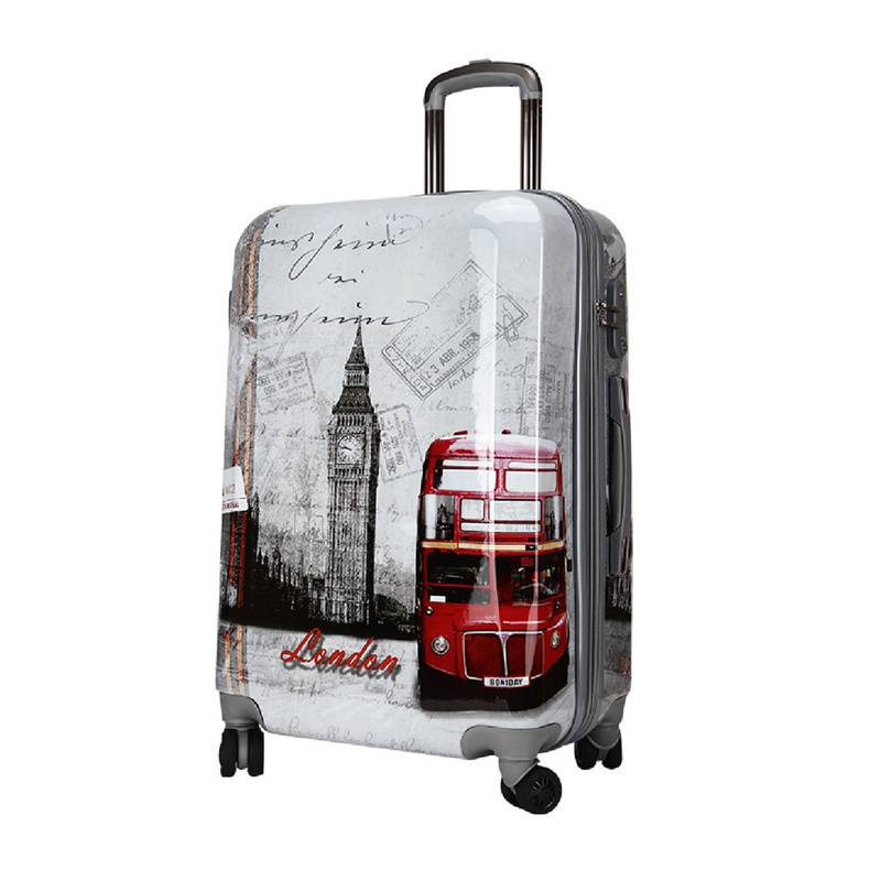 Custom Print 4 Wheels Trolley Suitcase Bag Travelling Bags Carry-on Luggage Sets