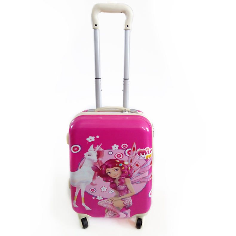 ABS+PC Kids School Luggage Trolley Travel Suitcase with Wheels for Children Travel case