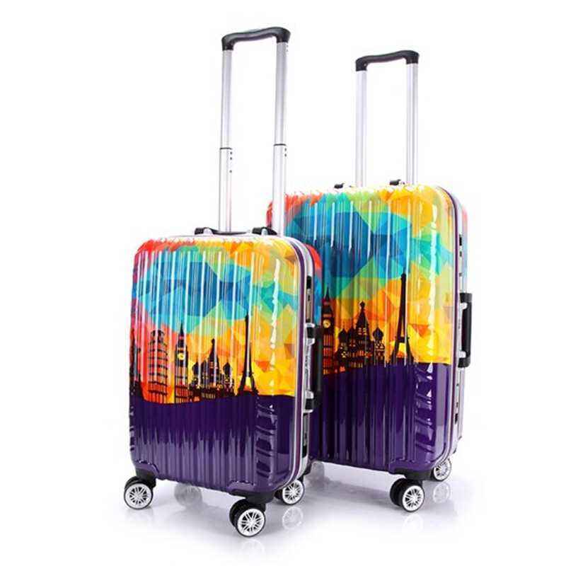 China Manufacturer Direct Sell Customized Designer Luggage with Printing