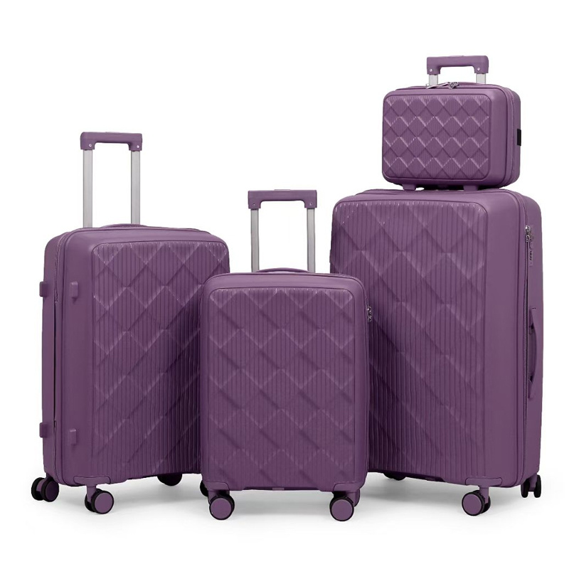 2025 New trendy PP Luggage sets and 360 Dreege Slient Wheel Hardside Luggage Sets Travel PP Suitcase 3-piece Sets