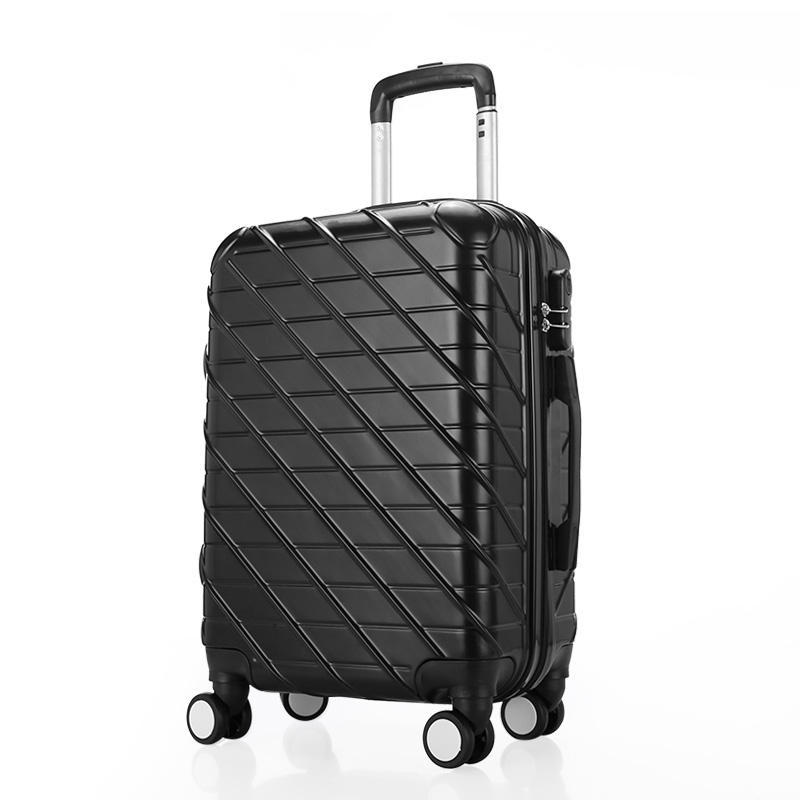 New Style ABS Material External Caster Hard Luggage and Trolley Suitcase Waterproof Durable ABS Travel Trolley Bags Luggage