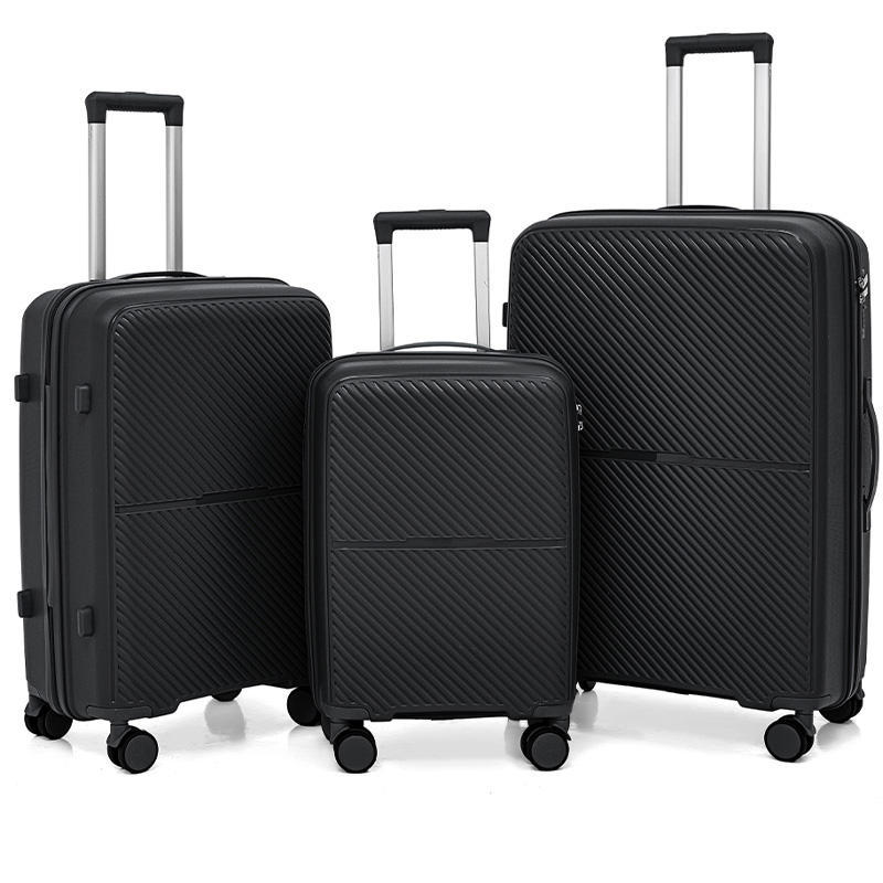 Wholesale Modern Classic Hard PP Carry-on Trolley Business Suitcases Travel Bags 20 24 28 32 Luggage Case Sets for Woman Men