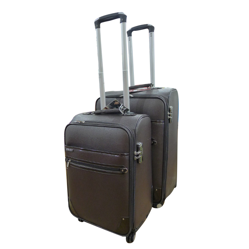 Big Capacity Soft Pu Travel Luggage Trolley Suitcase with Rotated Wheels Handles Travel Suitcase Set