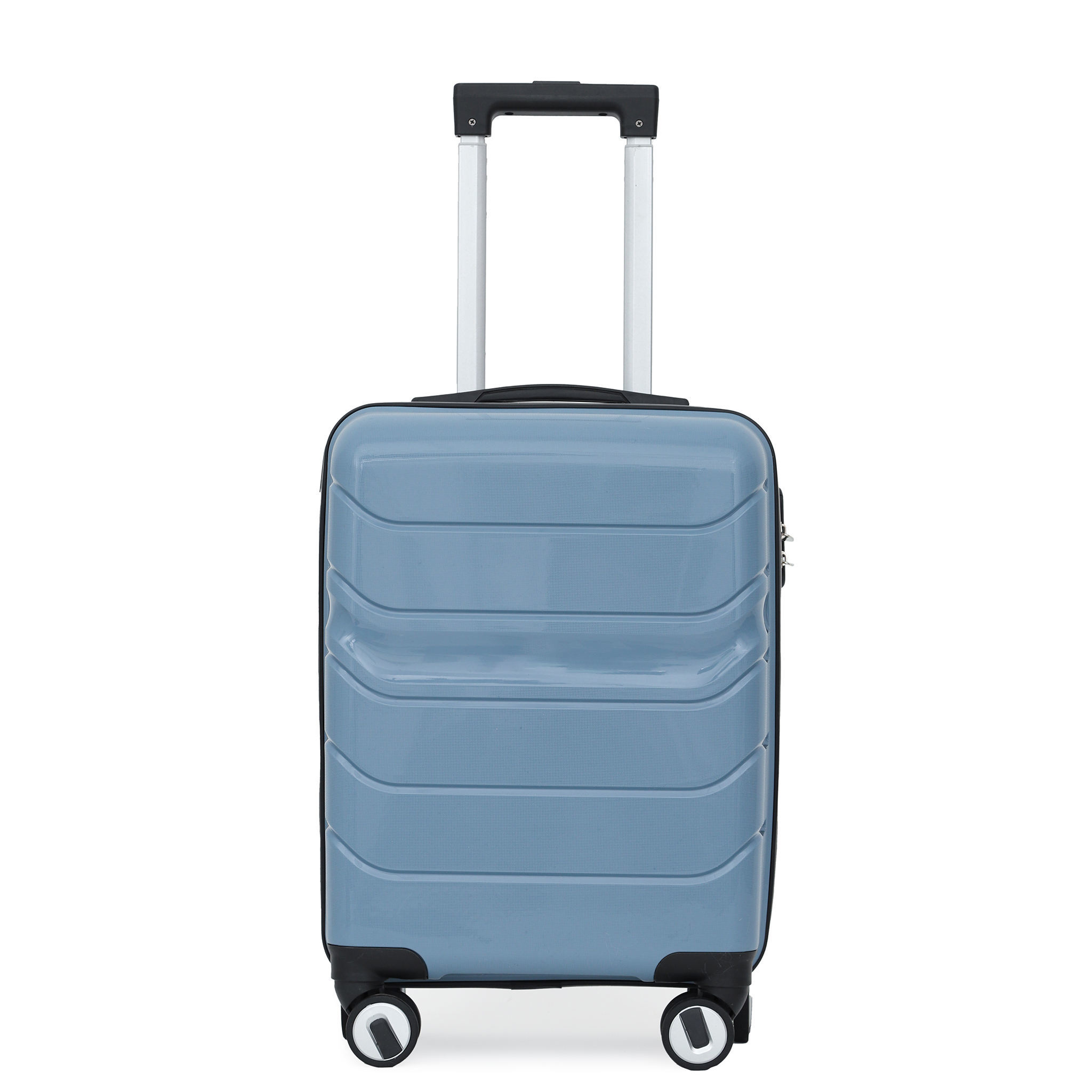 Suitcase with Spinner Caster and Combination Lock Universal Wheel Suitcase School Luggage Unisex Zipper Travel Case
