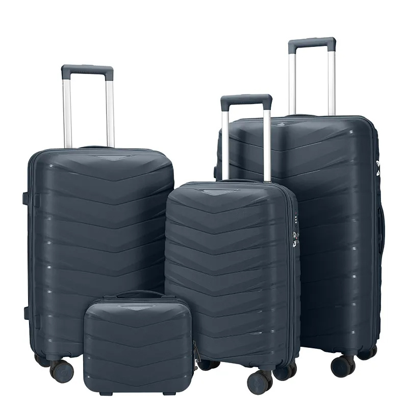 Wholesale Luggage Distributors Hardside PP Suitcase Sets Good Quality Unbreakable Luggage case