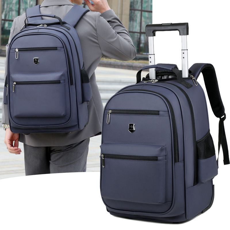 Wholesale waterproof cheap fashion travel student school Laptop Backpack large-capacity casual business Backpack with Trolley