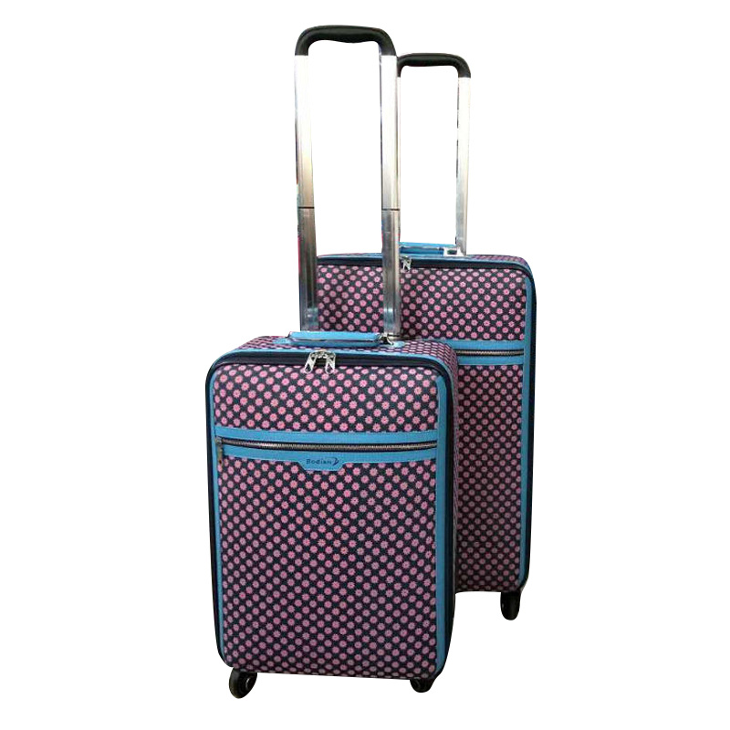 Lady Suitcase Four Spinner Wheels Cheap Soft Travel Luggage Elegant Travel Luggage Sets