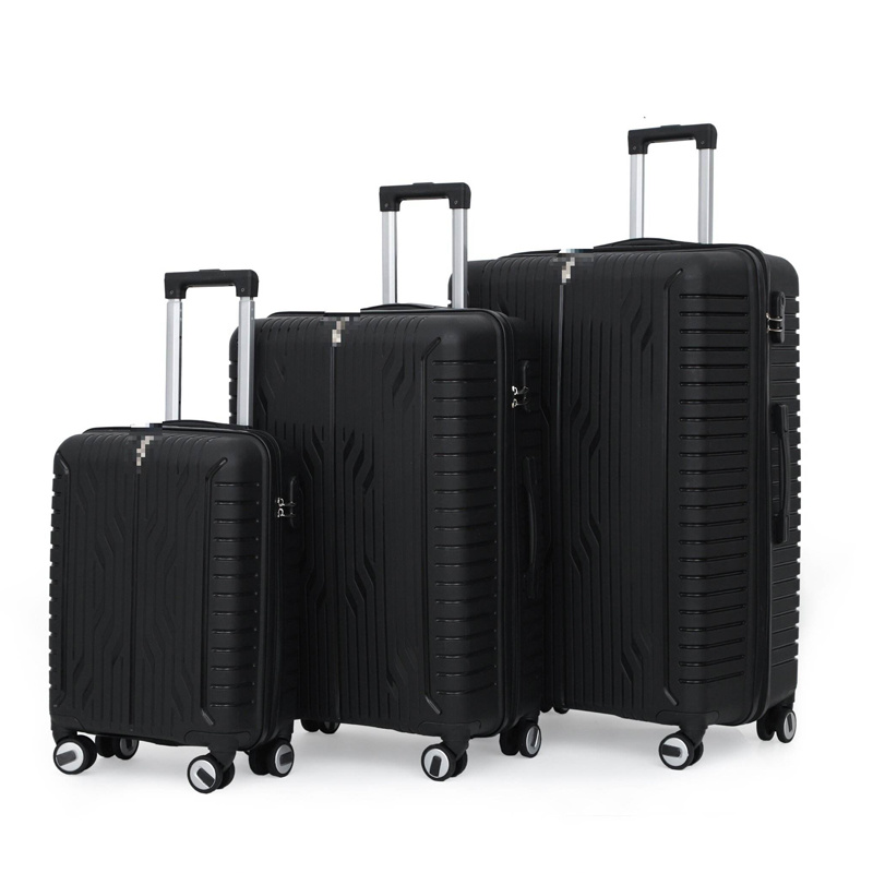 Wholesale Luggage Distributors Hardside PP Suitcase Sets Good Quality Unbreakable Checked-large Luggage case