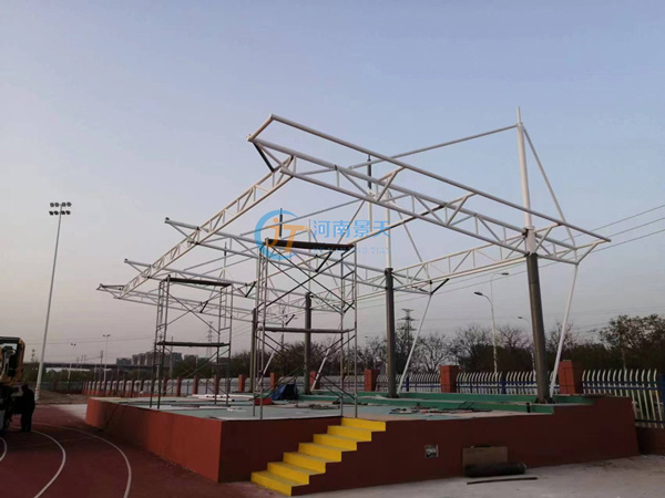 Zhongmu Shuochuan Technology School Grandstand Steel Structure