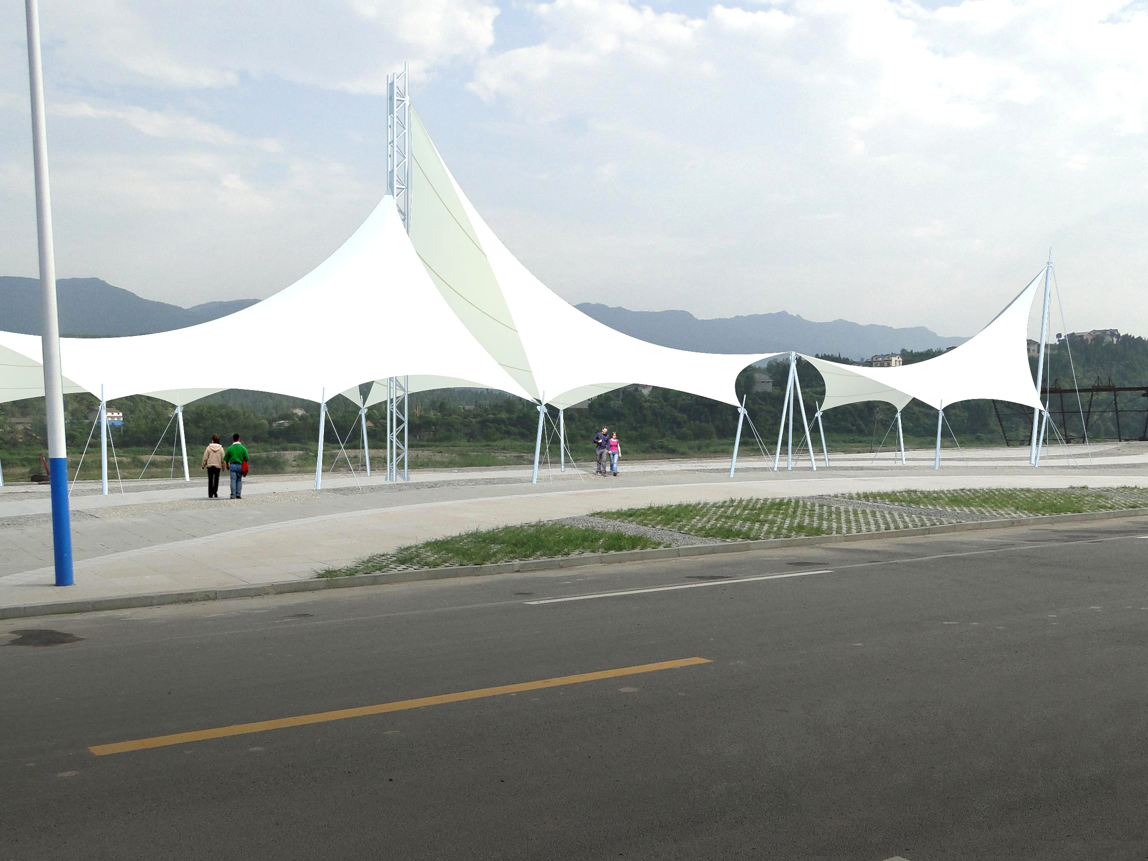 Landscape Membrane Structure