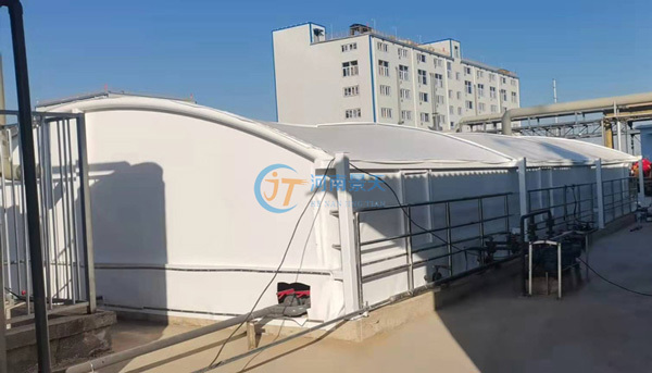 Puyang inverted membrane structure sewage tank