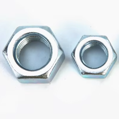 White Galvanized Hex Nuts