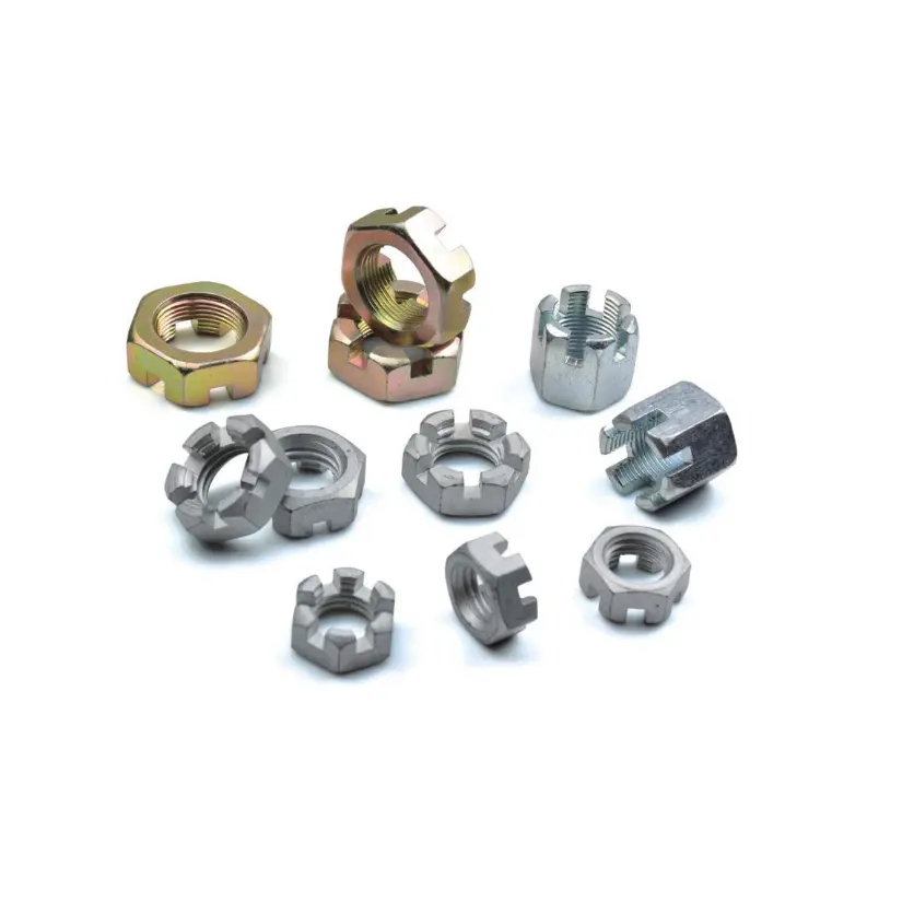 Hexagon slotted nuts