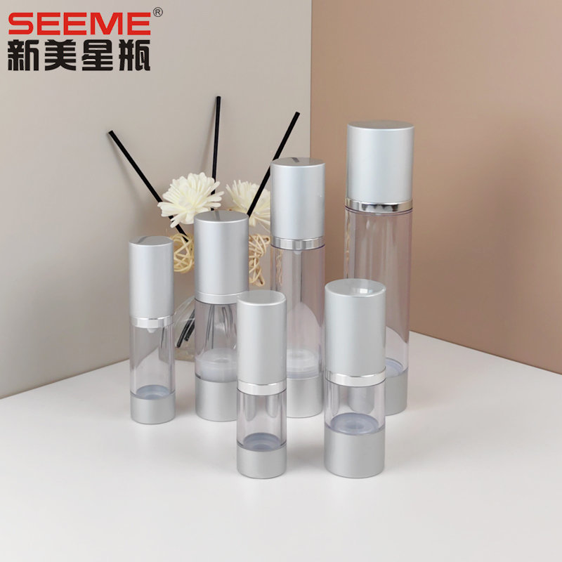 Aluminum airless lotion bottle