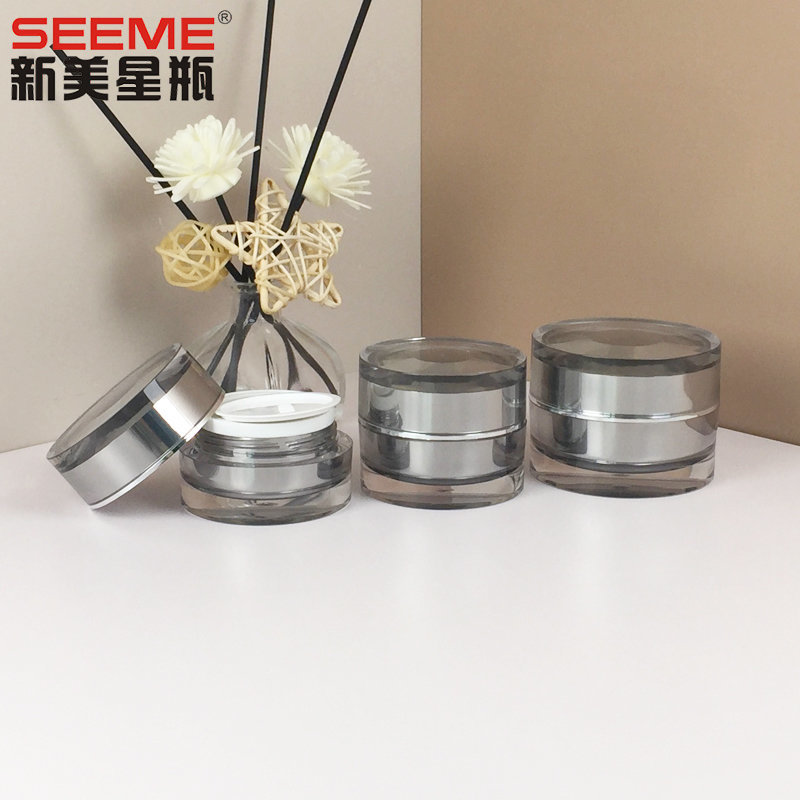 The diamond surface straight round shaped jars