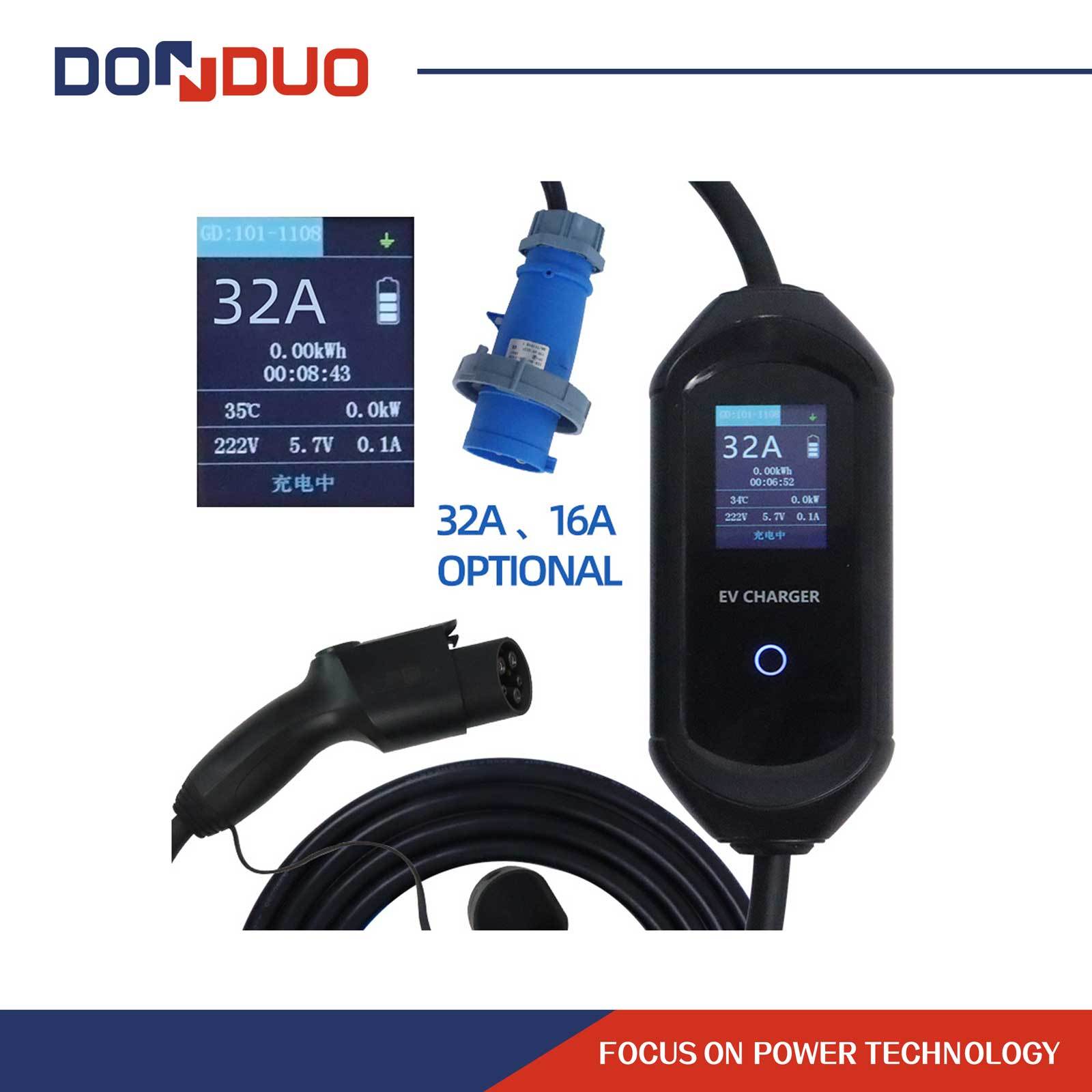 T2 Mode2 Portable EV Charger