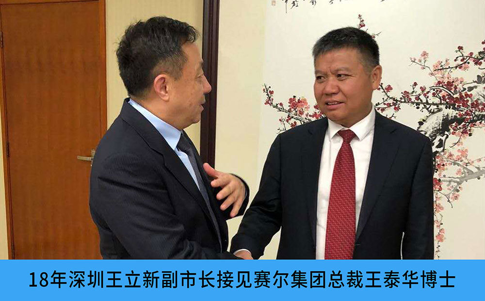 18年深圳王立新副市长接见赛尔集团总裁王泰华博士