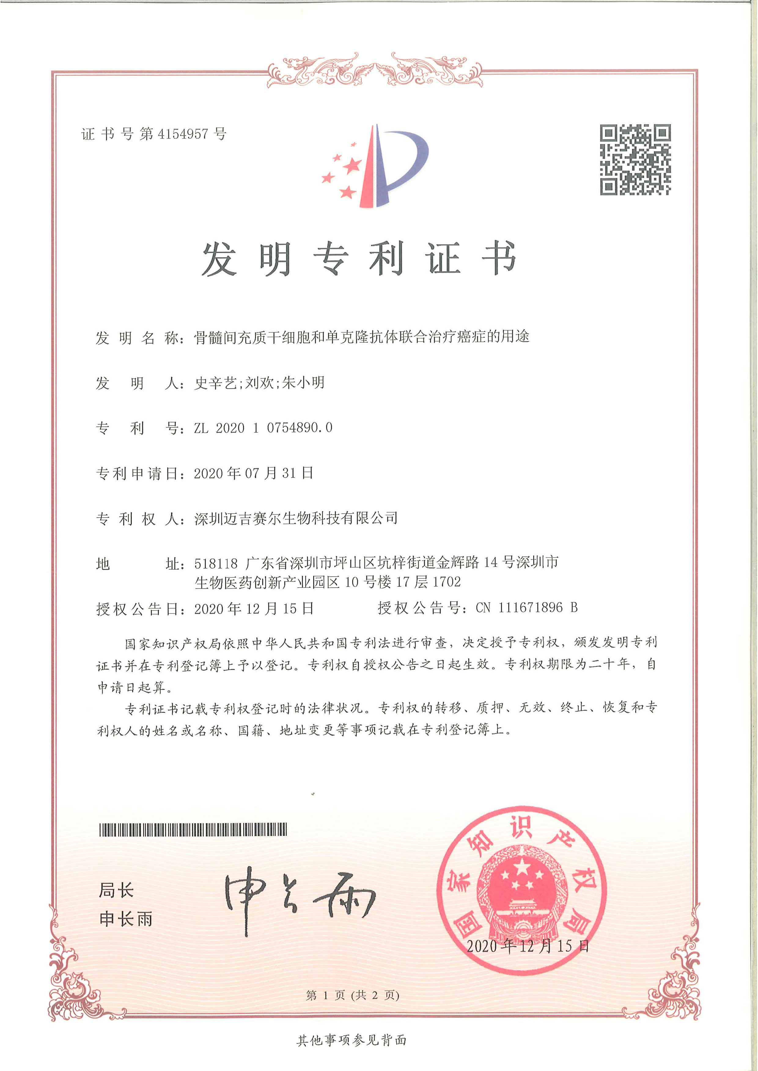 骨髓间充质干细胞和单克隆抗体联合治疗癌症的用途 骨髓间充质干细胞和单克隆抗体联合治疗癌症的用途