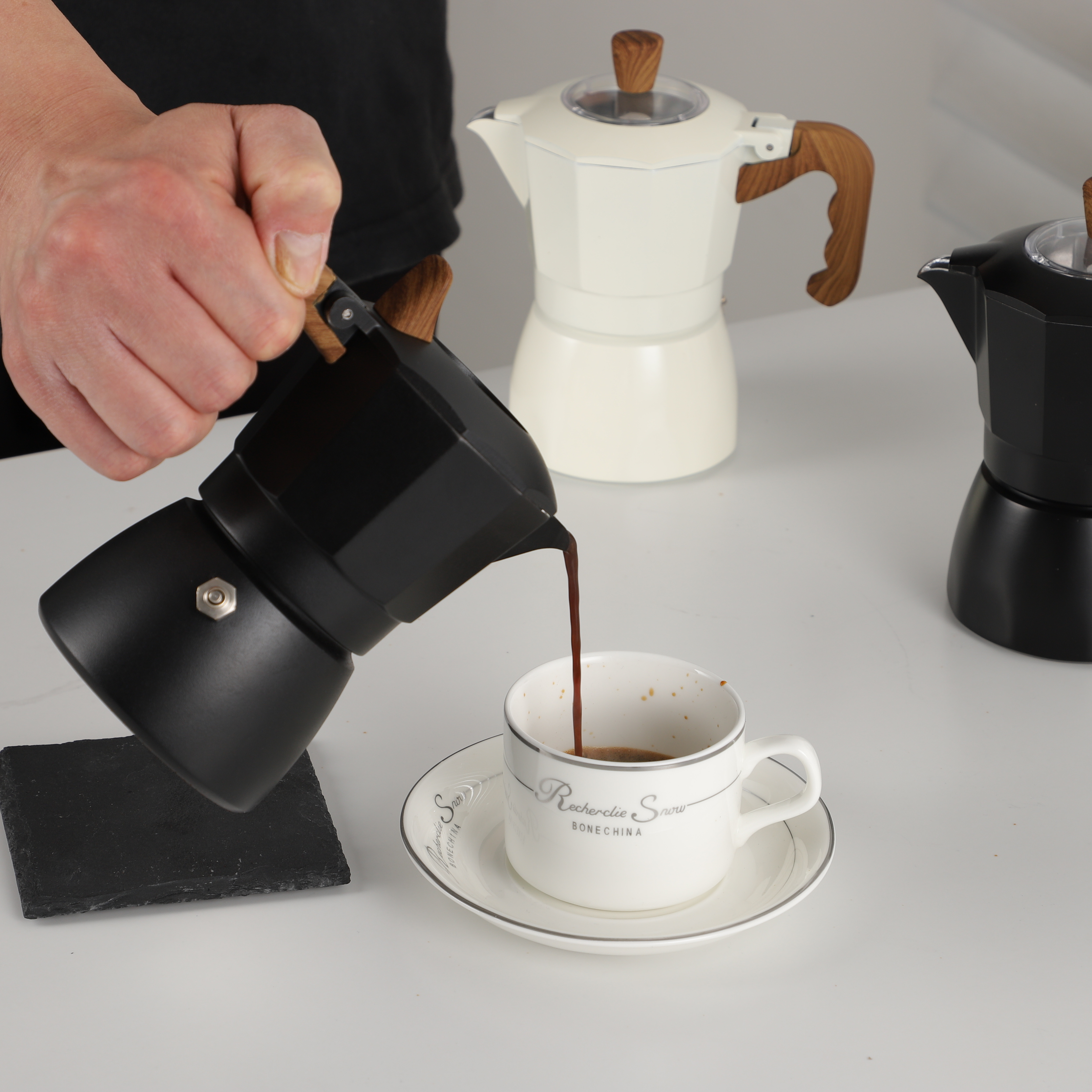 Double-Valve Moka Pot