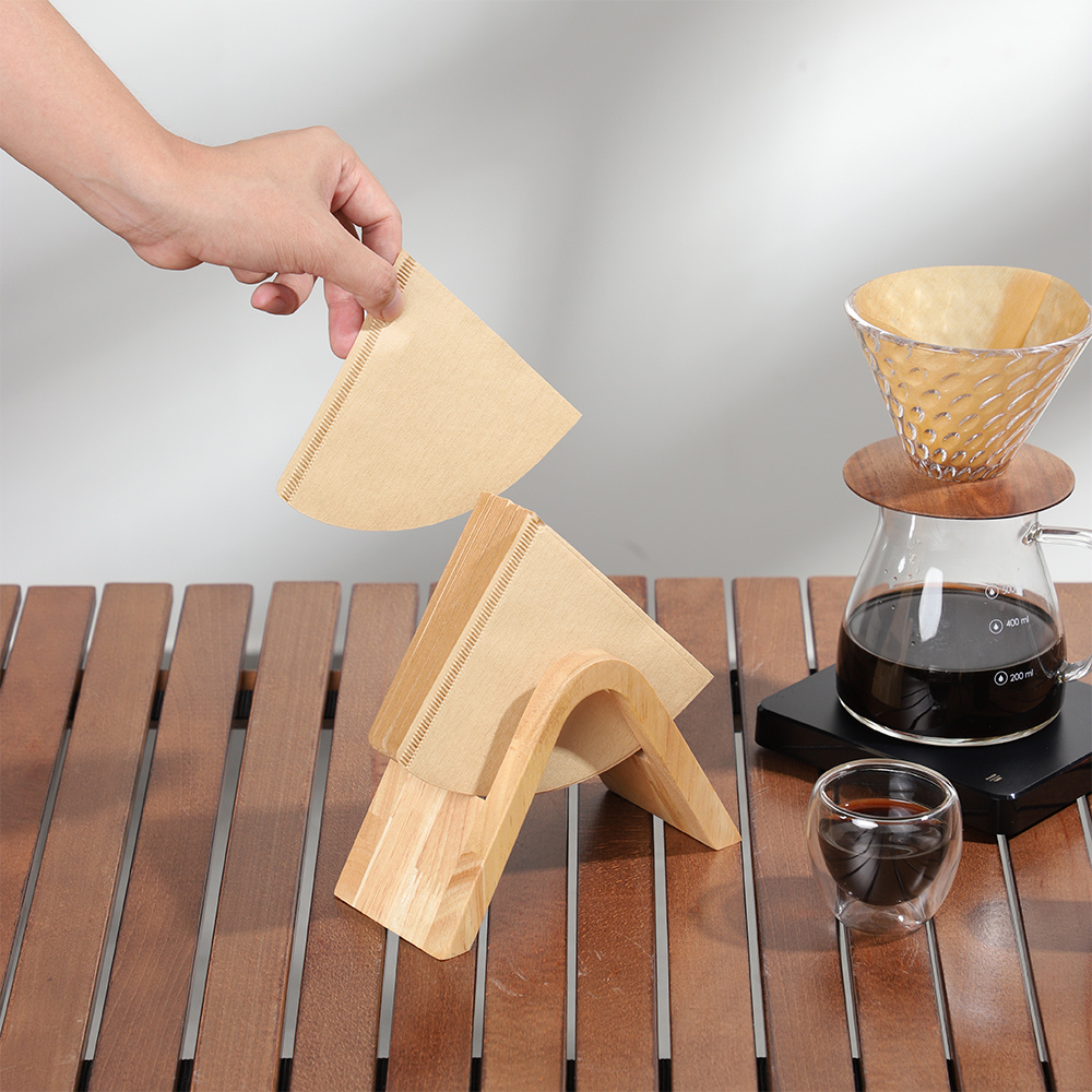 Pour-over Coffee Bamboo Filter Holder