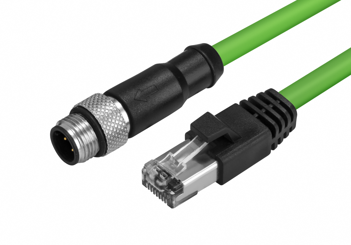 M12 Male to RJ45 Male Cable