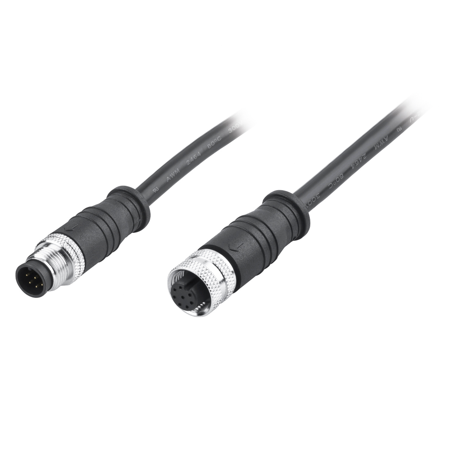 M12 8P Male to Female Cable