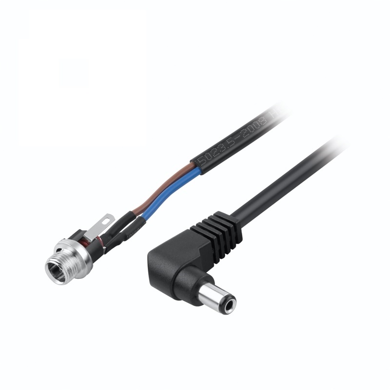 DC Jack to DC Plug 90° Cable