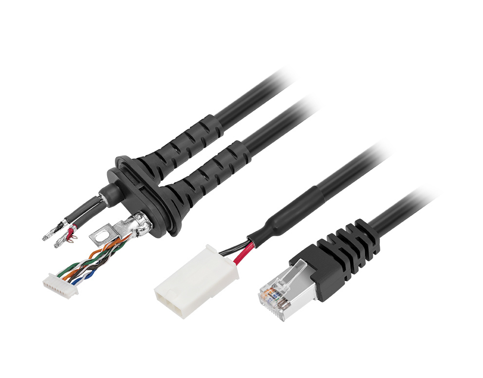 RJ45 8P8C Male to 9P Housing + 2P Housing to Molex Tinminal Cable
