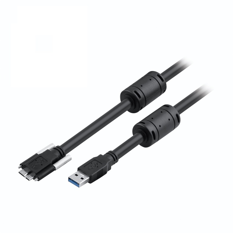 USB 3.0 A Male to Micro B Male with Screws δ Ferrites Cable