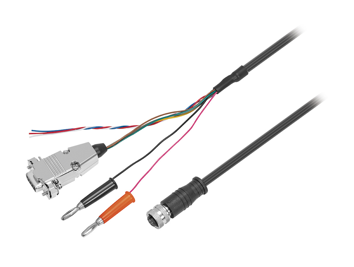 M12 Male to D-SUB 9P Female & Banana Male * 2 Cable