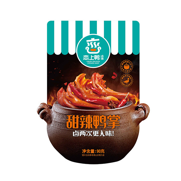 90g甜辣鸭掌